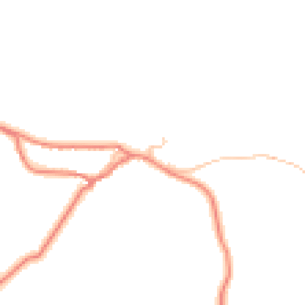Daytime road noise heatmap for CA12 4PL