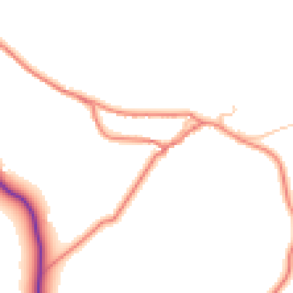 Daytime road noise heatmap for CA12 4PN