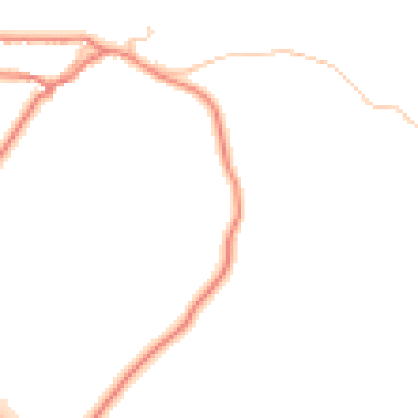 Daytime road noise heatmap for CA12 4PQ