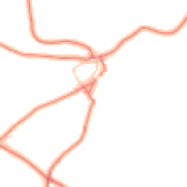 Daytime road noise heatmap for CA12 4QJ