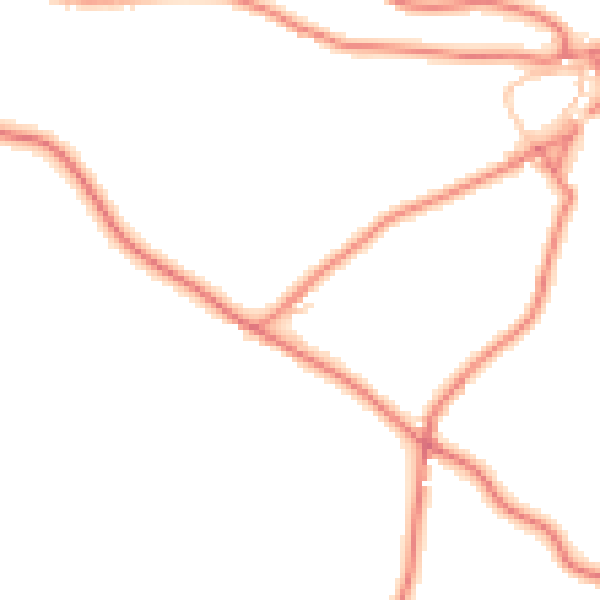 Daytime road noise heatmap for CA12 4QL