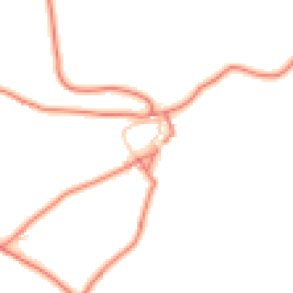 Daytime road noise heatmap for CA12 4QR