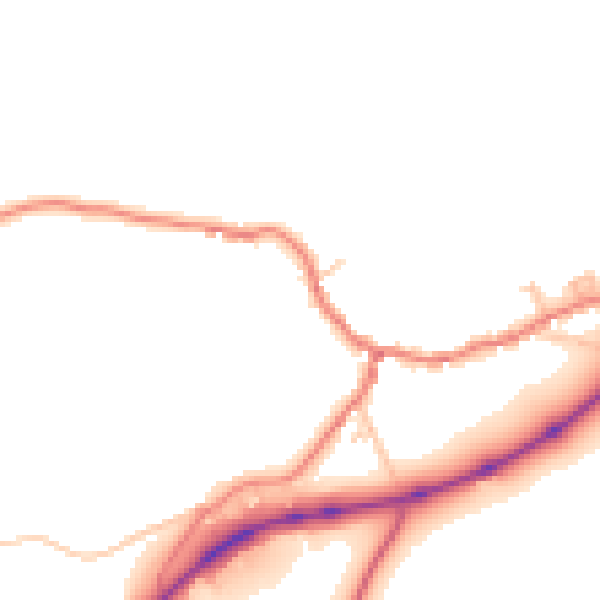 Daytime road noise heatmap for CA12 4RX