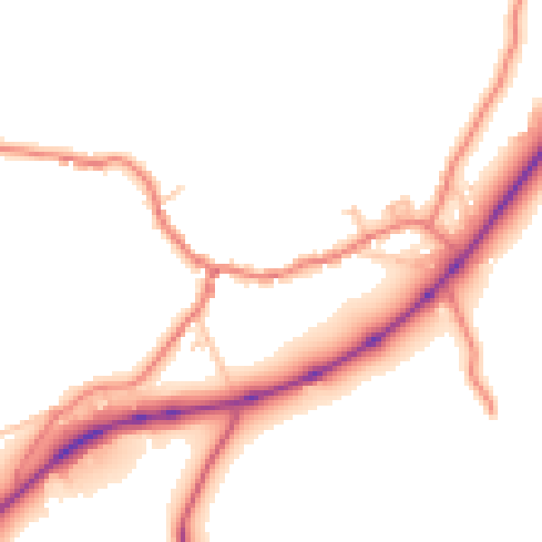 Daytime road noise heatmap for CA12 4SJ