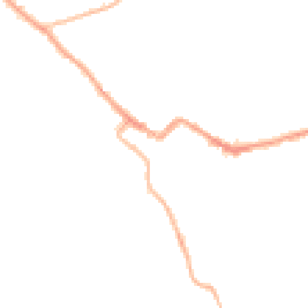 Night-time road noise heatmap for CA12 5DR