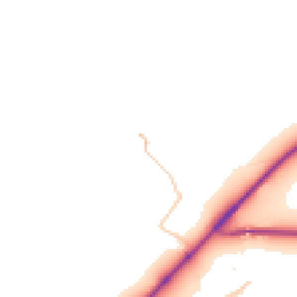Daytime road noise heatmap for CA12 5RT