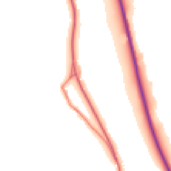 Daytime road noise heatmap for CA12 5SQ