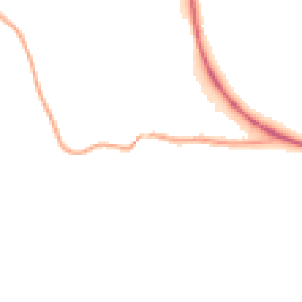 Night-time road noise heatmap for CA12 5SY
