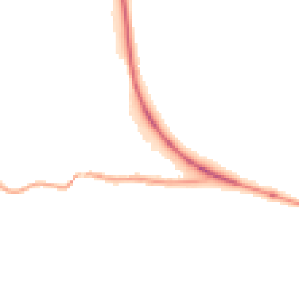 Night-time road noise heatmap for CA12 5TE