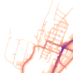 Daytime road noise heatmap for CA15 6AN