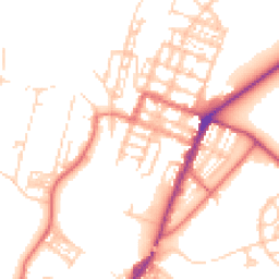 Daytime road noise heatmap for CA15 6DZ