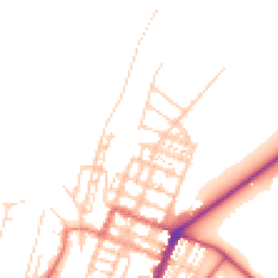 Daytime road noise heatmap for CA15 6EN