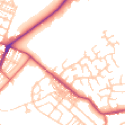 Daytime road noise heatmap for CA15 7AF