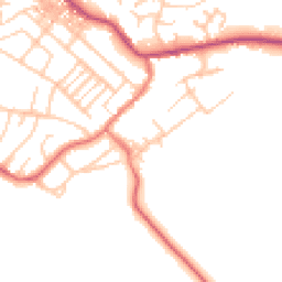 Daytime road noise heatmap for CA15 7QY
