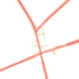 Daytime road noise heatmap for CA15 7RU