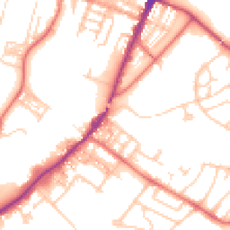 Daytime road noise heatmap for CA15 8AN