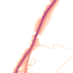 Daytime road noise heatmap for CA15 8PB