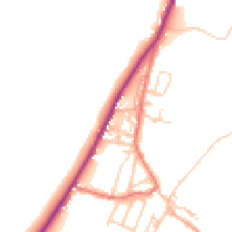 Daytime road noise heatmap for CA15 8QH