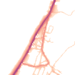Daytime road noise heatmap for CA15 8QJ