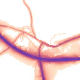 Daytime road noise heatmap for CA17 4AX
