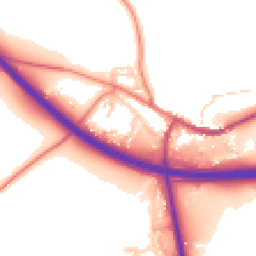 Daytime road noise heatmap for CA17 4BD