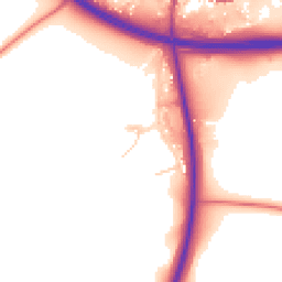 Daytime road noise heatmap for CA17 4EJ