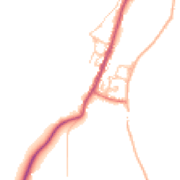 Daytime road noise heatmap for CA17 4EZ