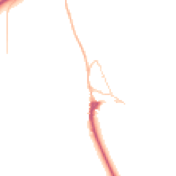 Daytime road noise heatmap for CA17 4JW