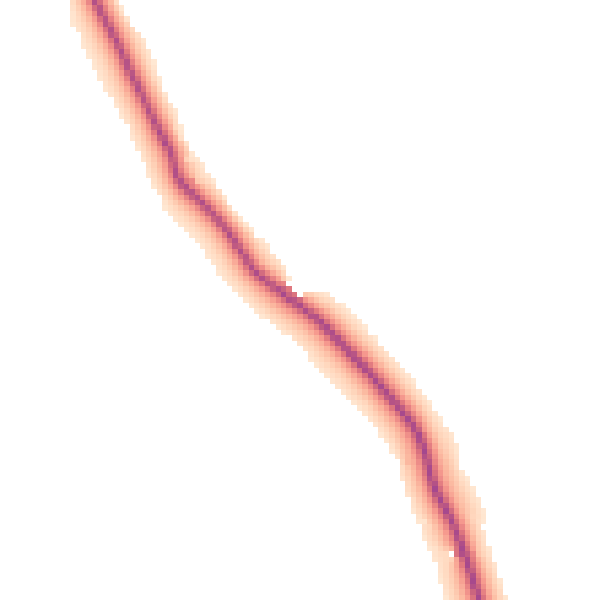 Daytime road noise heatmap for CA17 4JY