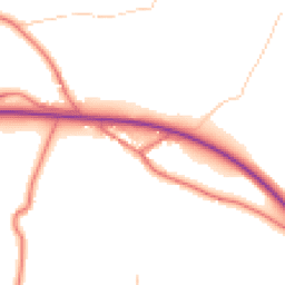 Daytime road noise heatmap for CA17 4NS