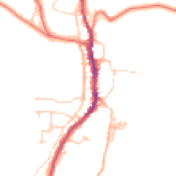Daytime road noise heatmap for CA17 4QJ