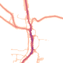 Daytime road noise heatmap for CA17 4RA
