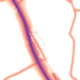 Daytime road noise heatmap for CA4 0JD