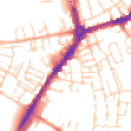Daytime road noise heatmap for CB1 1BS