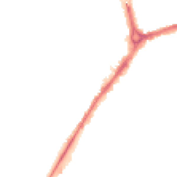 Night-time road noise heatmap for CB1 1DJ