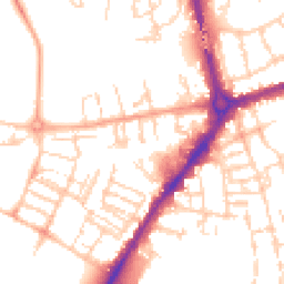 Daytime road noise heatmap for CB1 1HT