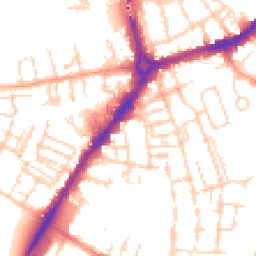 Daytime road noise heatmap for CB1 1QE
