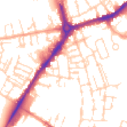 Daytime road noise heatmap for CB1 1QG