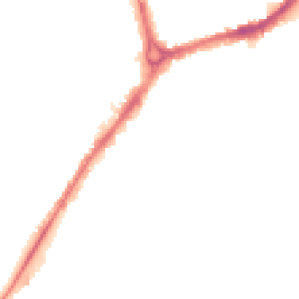 Night-time road noise heatmap for CB1 1QJ