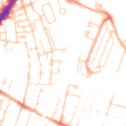 Daytime road noise heatmap for CB1 2RX