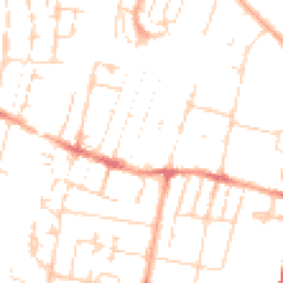 Daytime road noise heatmap for CB1 3AS