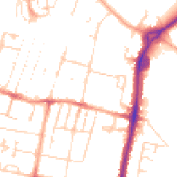 Daytime road noise heatmap for CB1 3DP