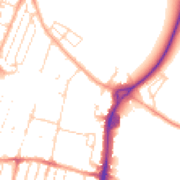 Daytime road noise heatmap for CB1 3HE