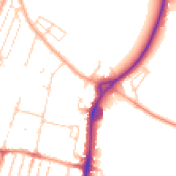 Daytime road noise heatmap for CB1 3HW