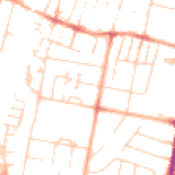 Daytime road noise heatmap for CB1 3PL