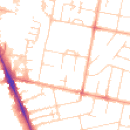 Daytime road noise heatmap for CB1 3QZ