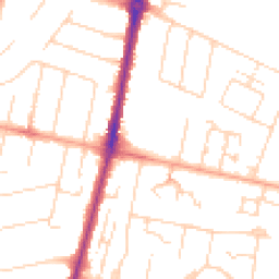 Daytime road noise heatmap for CB1 7HF