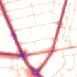 Daytime road noise heatmap for CB1 7SX