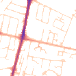 Daytime road noise heatmap for CB1 8BG