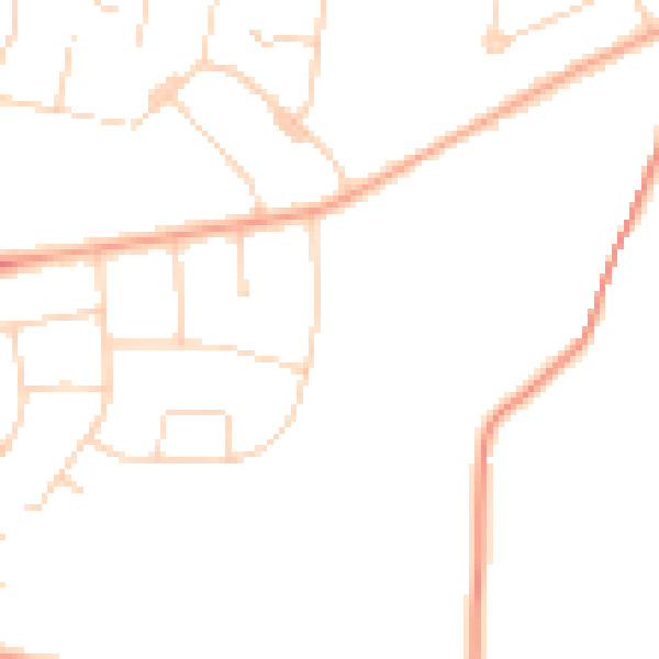 Daytime road noise heatmap for CB1 8PU